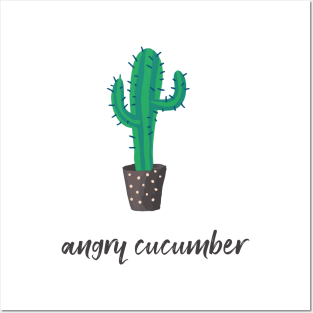 Funny „Angry cucumber“ Posters and Art